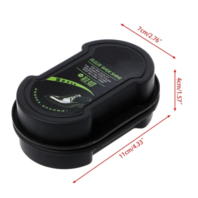 Quick Polish Shoes Cleaning Brush Liquid Cleaning Wax Leather Polishing Sponge 2