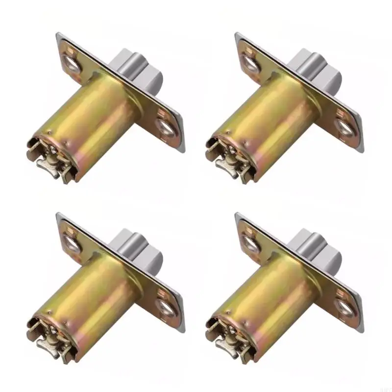 94PC 4Pcs Lock Body Tongue Round Door Handle Knobs Lock Cores Locking Tongue Hardware
