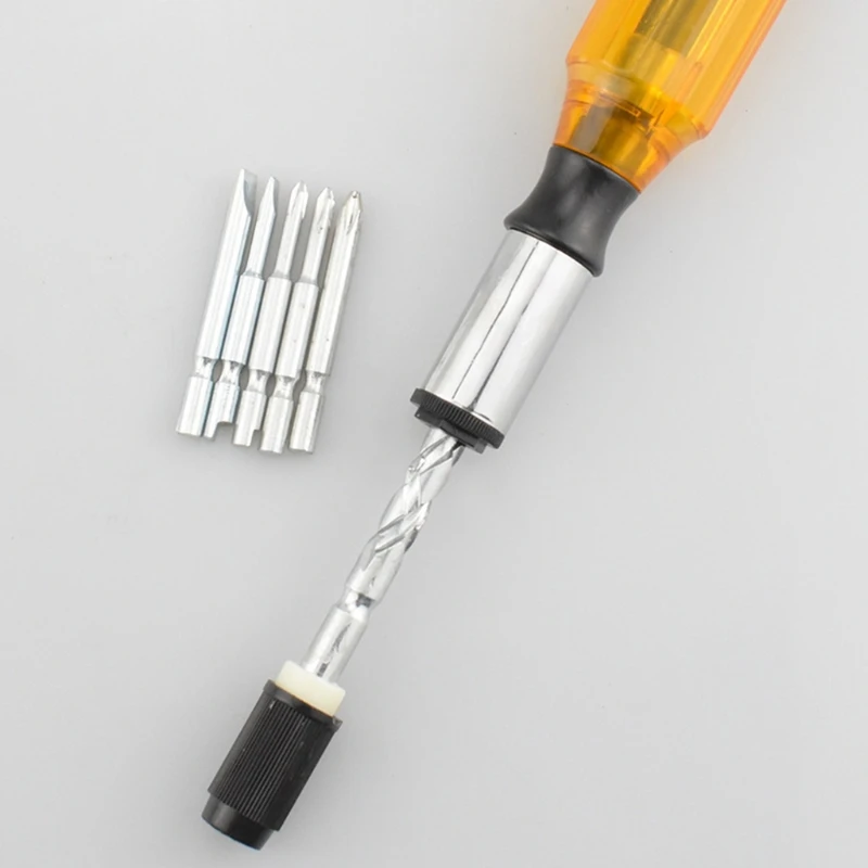 푸시 풀 래칫 드라이버 세트 프레스 일반 반자동 회전 스크류 드라이버