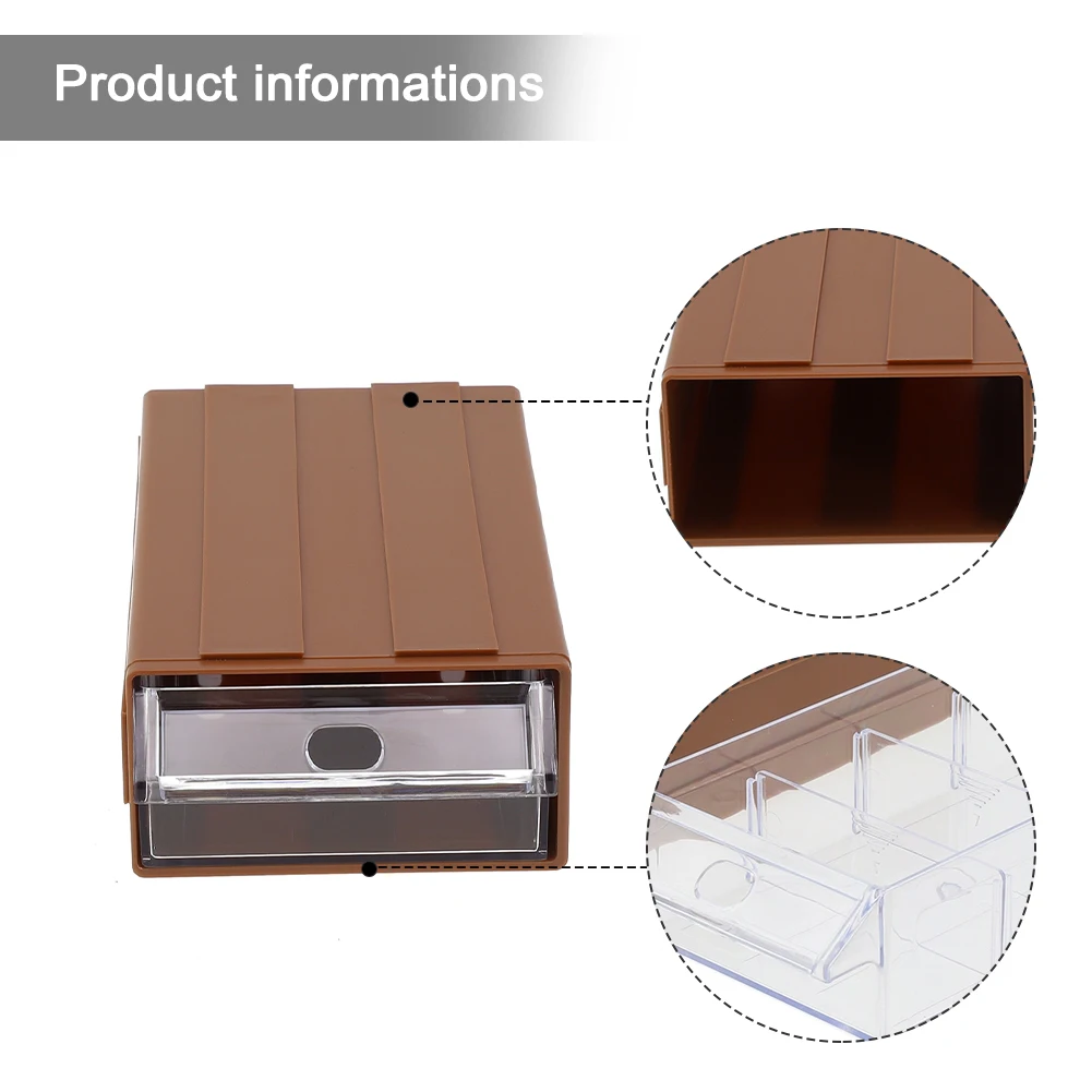 Storage Box 1PC Translucent Plastic Storage Box with Finger Grip Drawers Perfect for Multi purpose Organization 4
