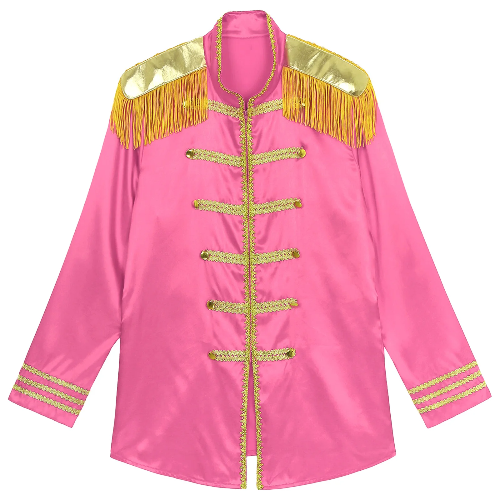 Herren Halloween Mittelalter SGT Sergeant Pfeffer Kostüm Quaste Jacken Mantel Hippie Lange Oberbekleidung Karneval Party Cosplay Dress Up – Detail 26