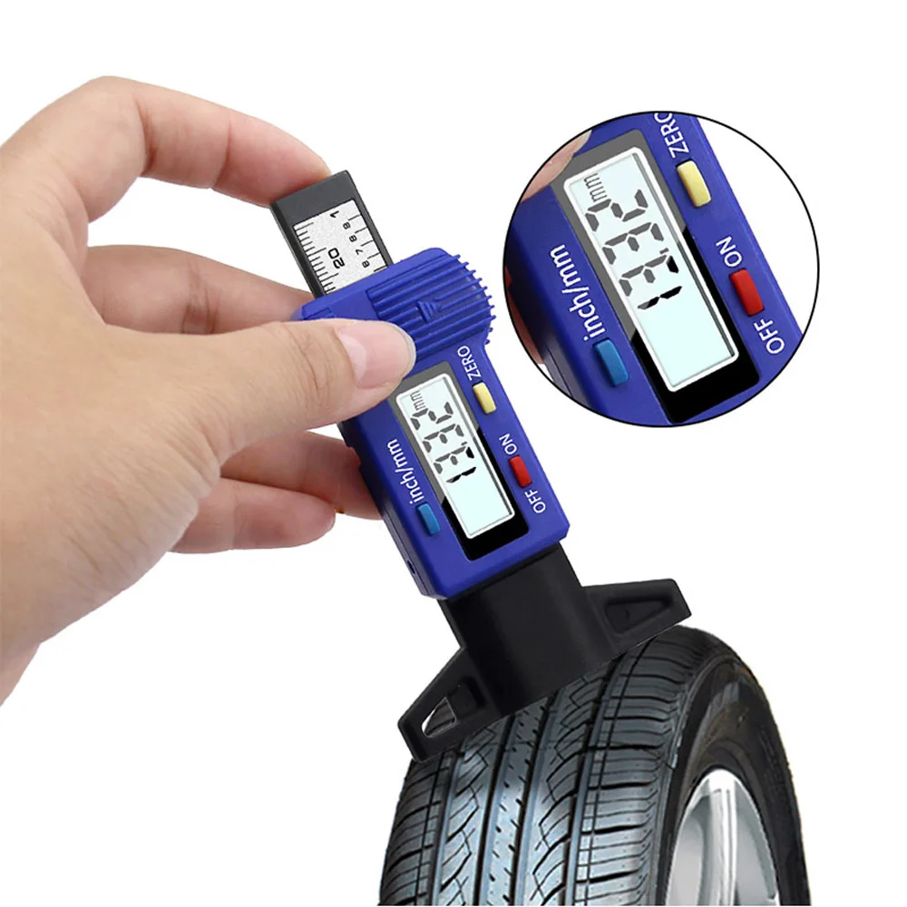 Reifenprofilmesser Digital Reifen Lauffläche Tiefenmesser 0 - 25