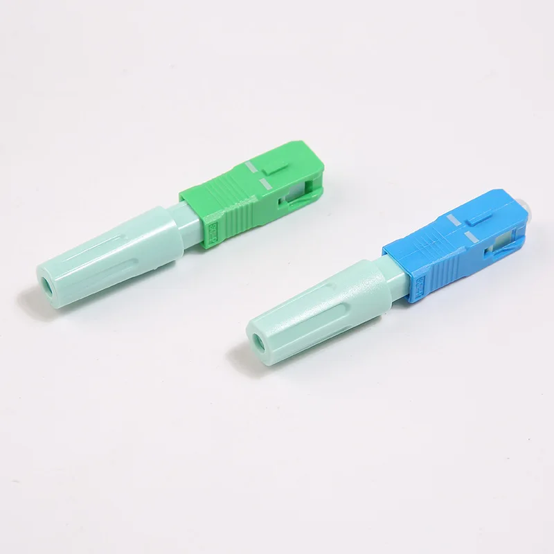 

100PCS FTTH Fiber Optic Fast Connector SC APC UPC Fiber Quick Connector For FTTH Drop Cable field termination