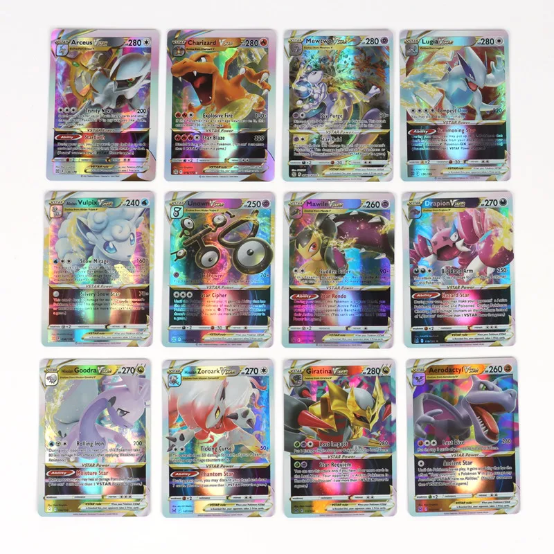 NEW Pokemon Cards English Version Holographic Miraidon EX Arceus