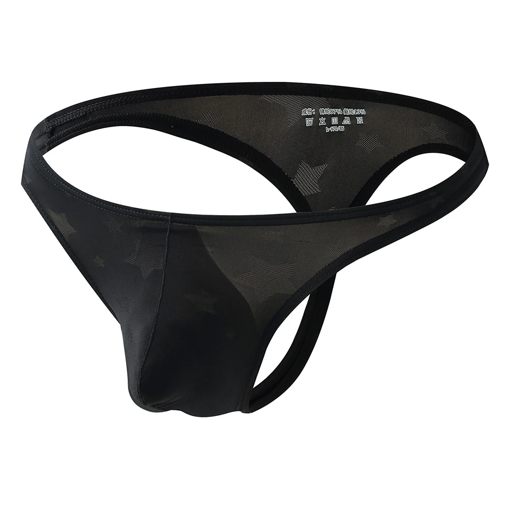 

Sexy Men Solid Underwear Sensual Shorts Summer Low Waist Briefs G-String Thong Bikini Mansexy Underpants Bulge Pouch Panties