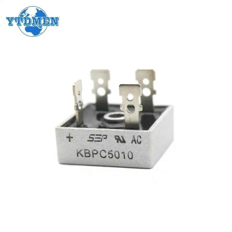 Diode bridge rectifier 5/10PCS Diode Bridge Rectifier KBPC5010 50A 1000V Rectifiers Electronics Kit