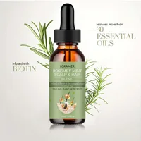 Huile essentielle pour la croissance des cheveux, soin nourrissant pour chevelure sèche, à base de romarin et menthe, traitement pour pointes fourchues 6