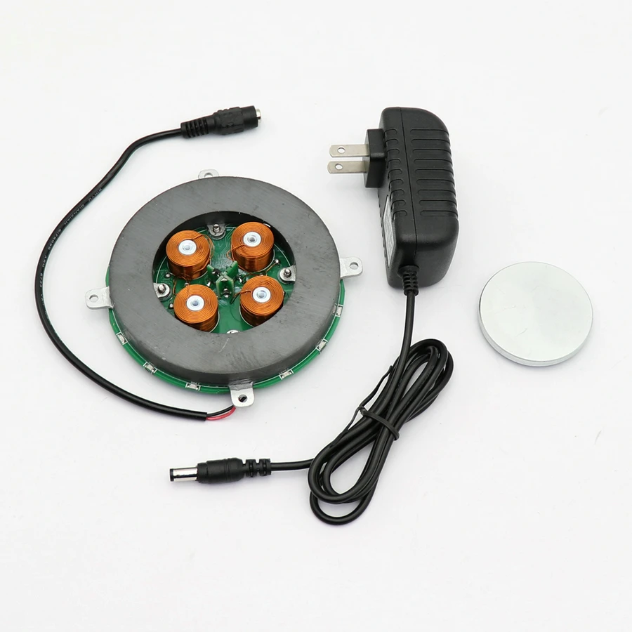 

DIY Magnetic Levitation Module Platform With 4 LED Lights can Load-bearing 500g