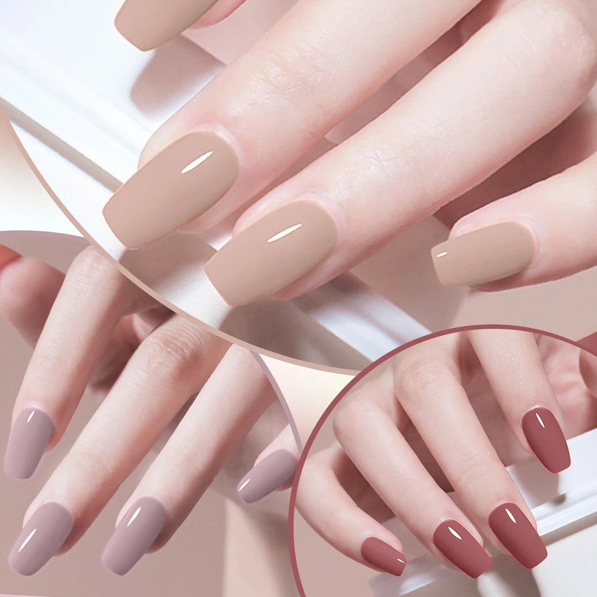 Color Gel Polish Set - Popular Series, 7ml, Vibrant Manicure Collection with Smooth Texture, UV LED Soak Off Semi-Permanent Nail Art