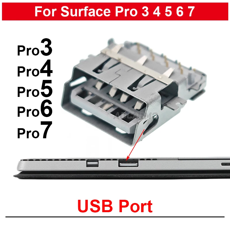 

Original New For Microsoft Surface Pro 6 5 7 4 3 Pro4 Pro5 USB Port Charging Dock Replacement Repair Parts