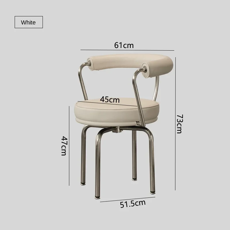 

Wyj Nordic Designer Creative Stainless Steel Comfortable Soft Bag Office Chair