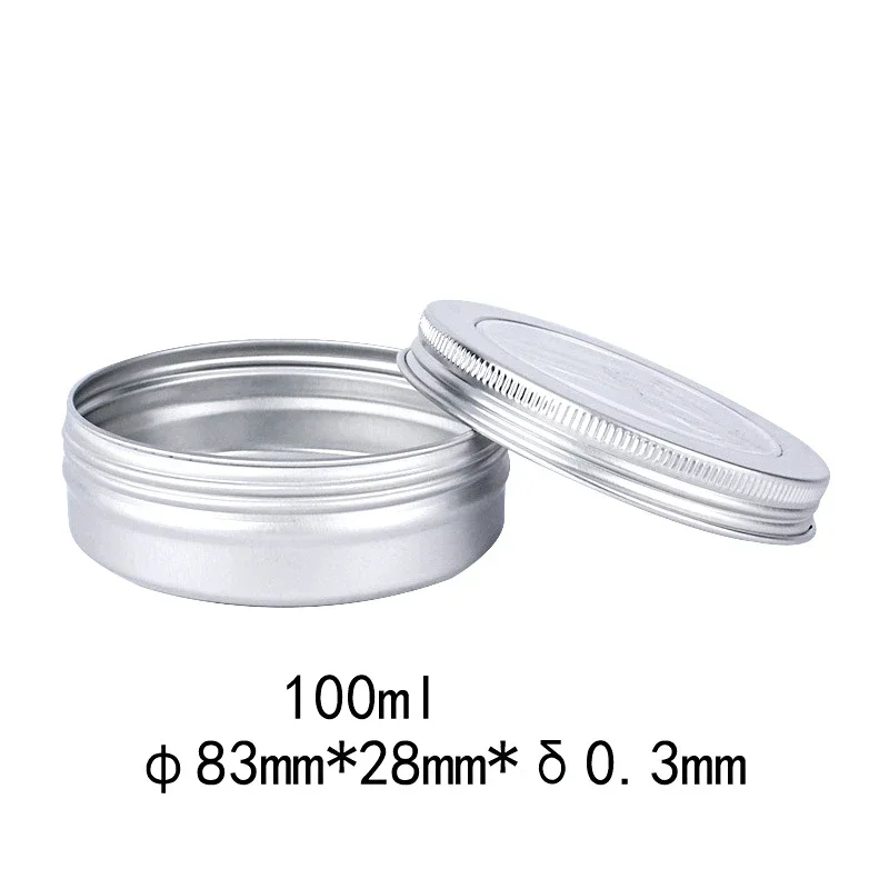 10pcs Empty Tin Jar Aluminum With Clear Window Cosmetic Case Tea Coffee Sugar Storage Jars Mini Jar Jars For Spices