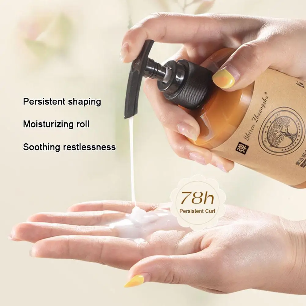 Moroccan Elastic Curly Hair Styling Special Fluffy Shaping Moisturizing Care Products Protective Roll Hair curly hair styling cream J3Z4
