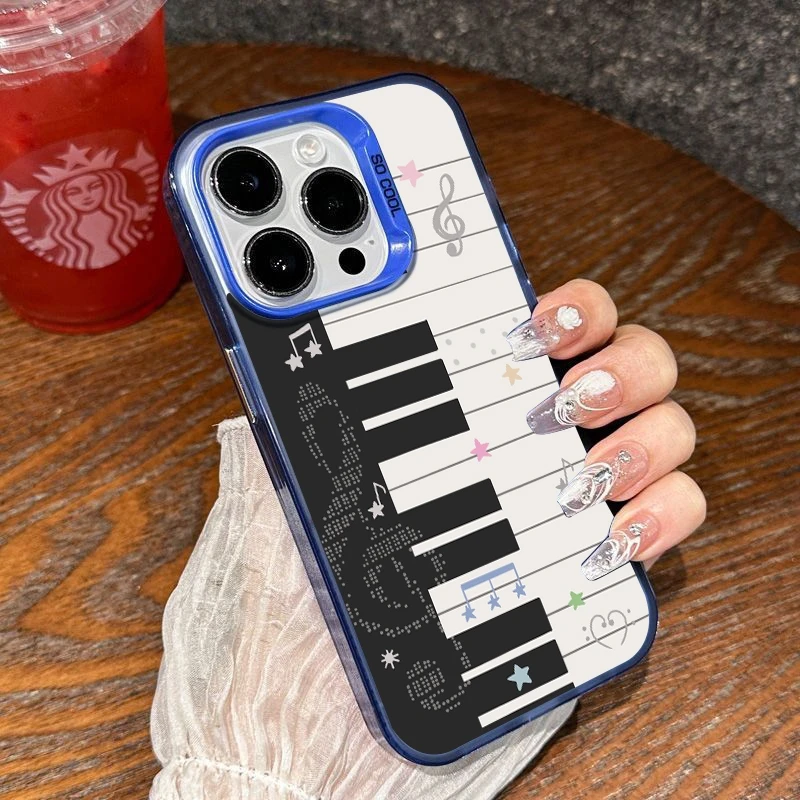 Piano Pattern Back Cover Phone Case