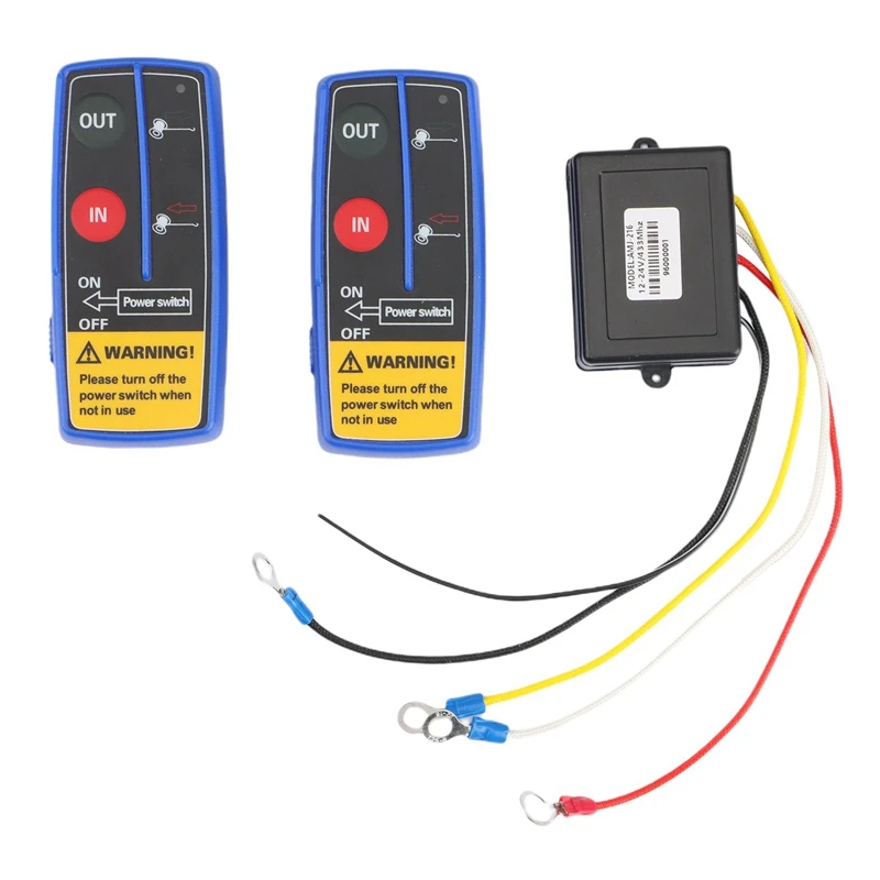 24v 12v Recovery Wireless Electric Digital Winch Remote Control For T.u
