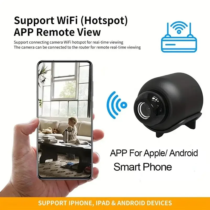 New X5 1080P Mini Camera Night Vision Wireless Portable Surveillance Camera Lightweight Motion Detection 3
