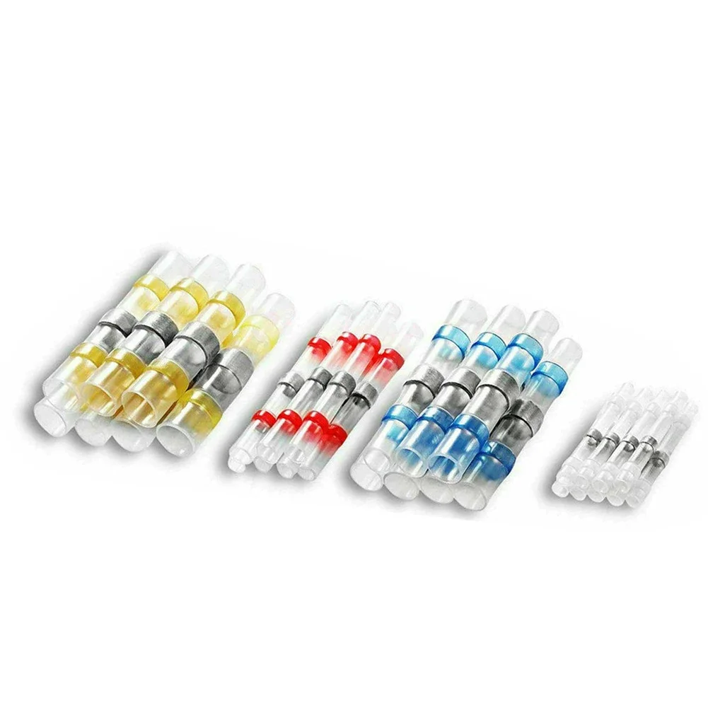 Solder Seal Sleeve Heat Shrink Butt Wire Connectors Terminal Waterproof Kit Insulated Wire Connector Terminal Kit 400PCS