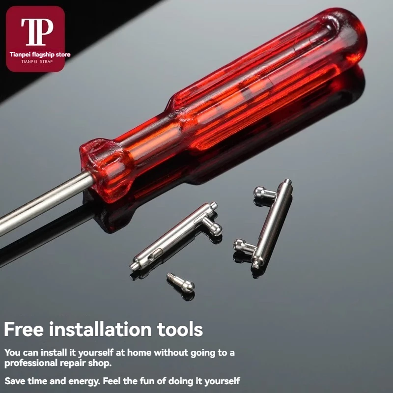 Enhanced Double Head Quick Release Stainless Steel Strap with Spring Bar Connecting Rod