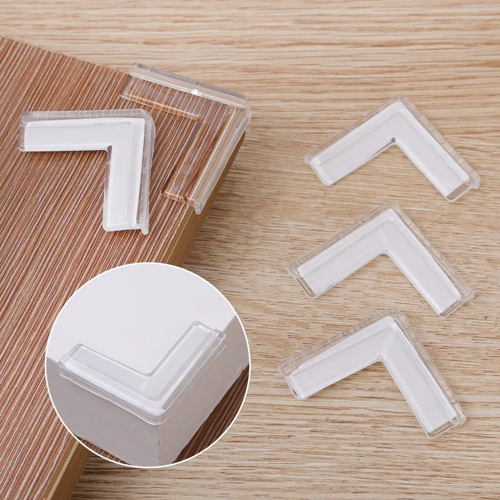 Silicone Table Corner Protector Table Corner Protector Children's Table Corner Bump-proof Soft Corner Paste Window Right-angle Protective Cover For Baby Safety