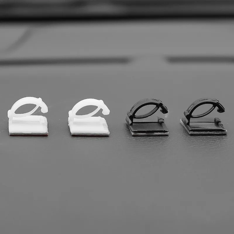 10/20/40Pcs High Quality Car Wire Tie Cable Clips Self-Adhesive Cable Driving Recorder Wire Management Wrap Cable Clamp Bracke 5