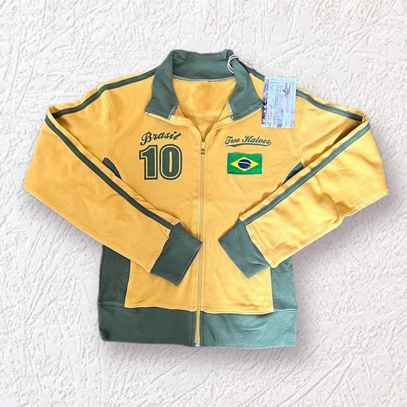 

Толстовка y2k с капюшоном на молнии, винтажная хлопковая свободная толстовка с нашивками, куртка в стиле Харадзюку, Готическая Женская толстовка с длинным рукавом, Y2k, одежда