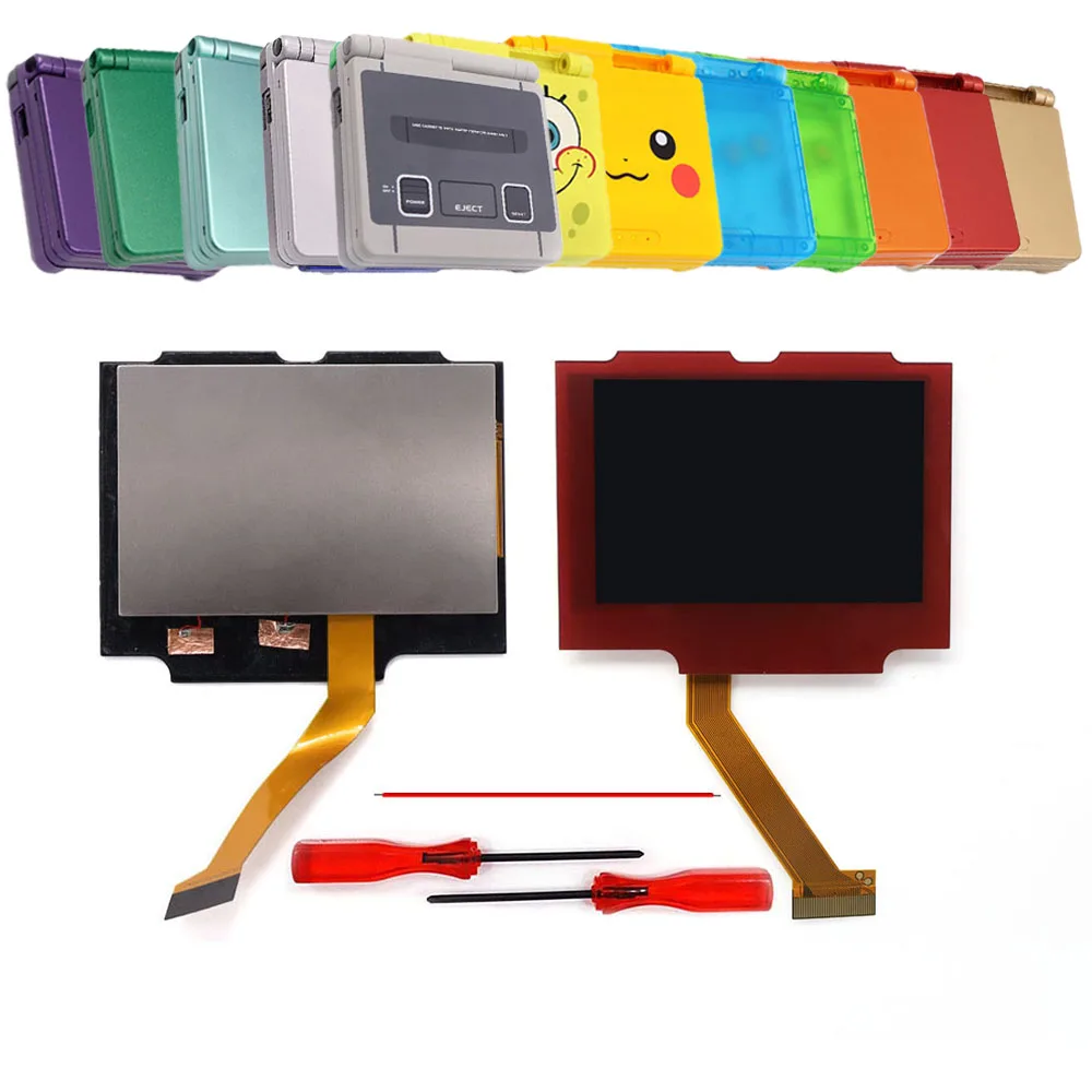 Facile Installazione Red Len Gba Sp Ips Lcd Schermo Lcd Pre-Laminato Per Gameboy Advance Sp Sostituire Shell