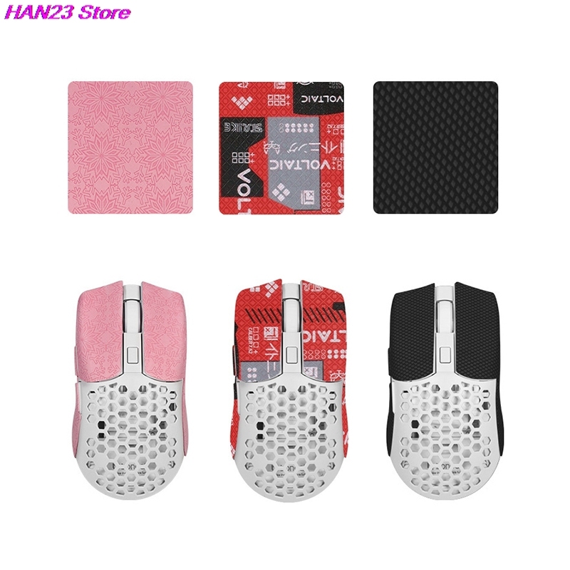 15*11cm DIY Anti-Slip Wireless Gaming Universal Style Mouse Sticker Sweat-Proof Mouse Grip Tape Wear-Resistant PC Desktop Laptop