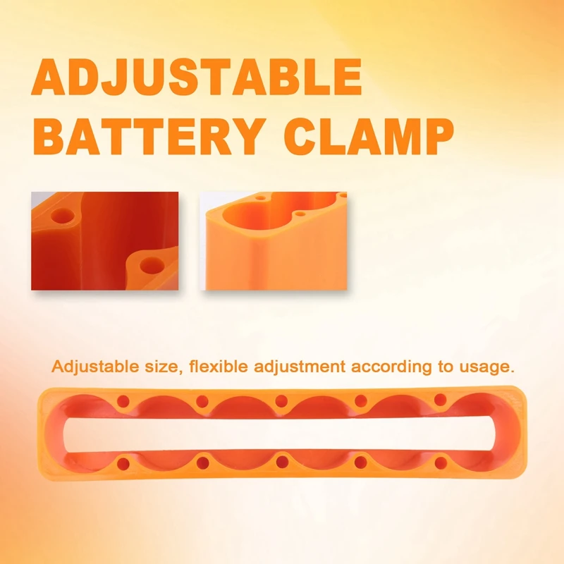 Premium-18650 Battery Fixture Single Row Double Sided Spot Welding Fixed Fixture For Lithium Battery Pack Soldering 6-Section