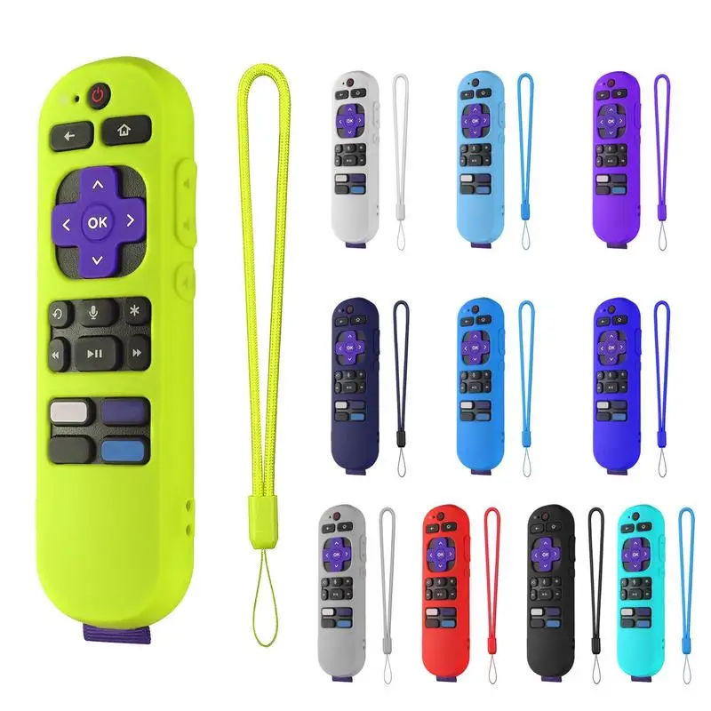 Silicone Protective Case for Roku Remote - Shockproof & Washable Sleeve