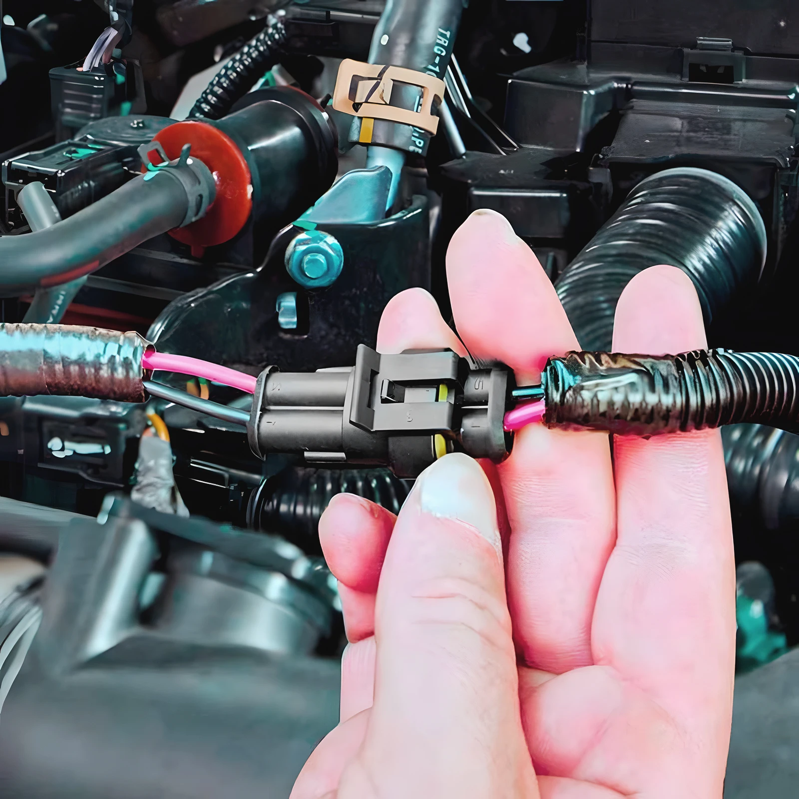 1/4/8Set AMP Automotive Wire Connector Plug For Car Motorcycle