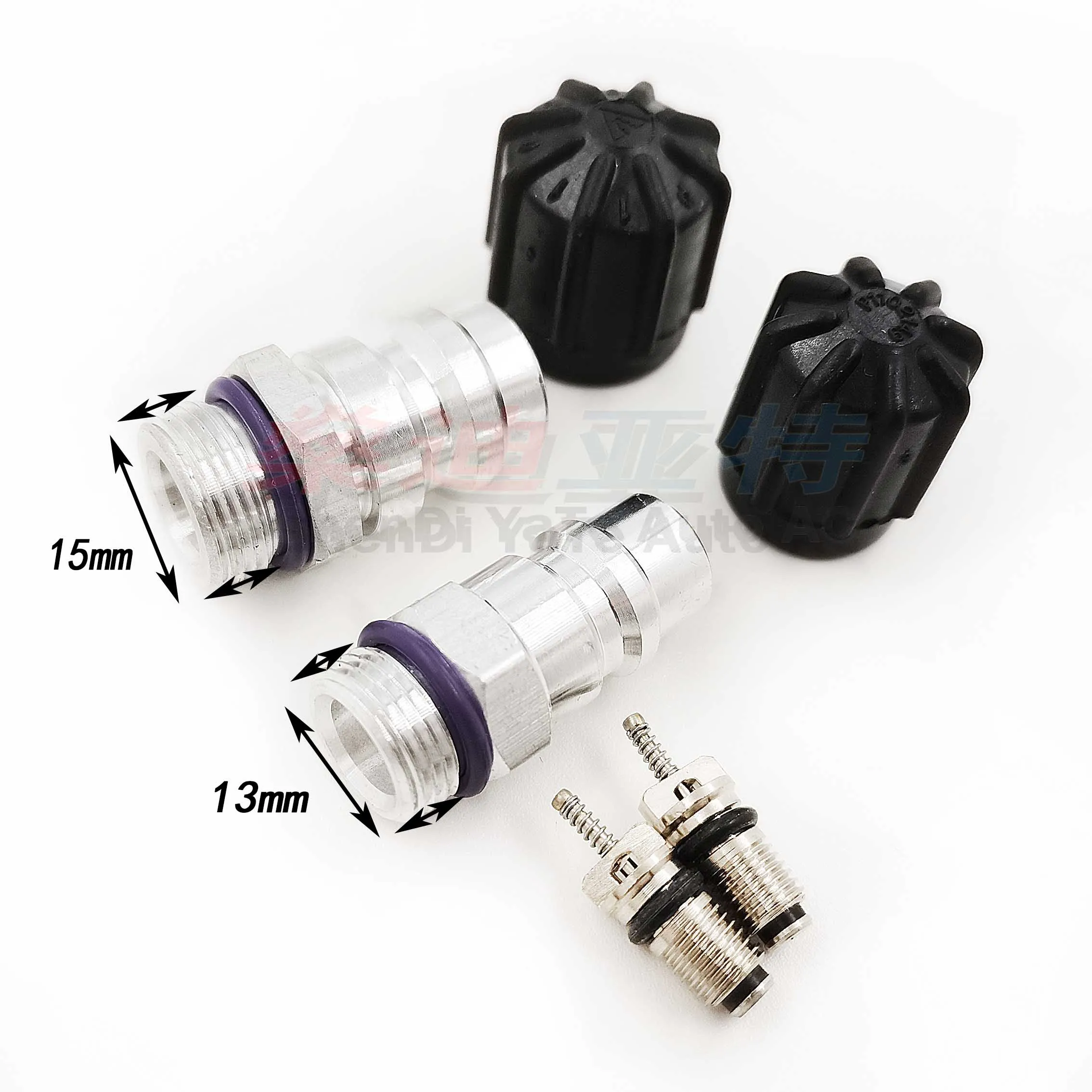 A/C Refrigerant Valve Gas Mouth Cover For Mercedes-Benz BMW Volkswagen Sagitar Myiton Audi AC Hose Pipe Valve Core Seat Kit