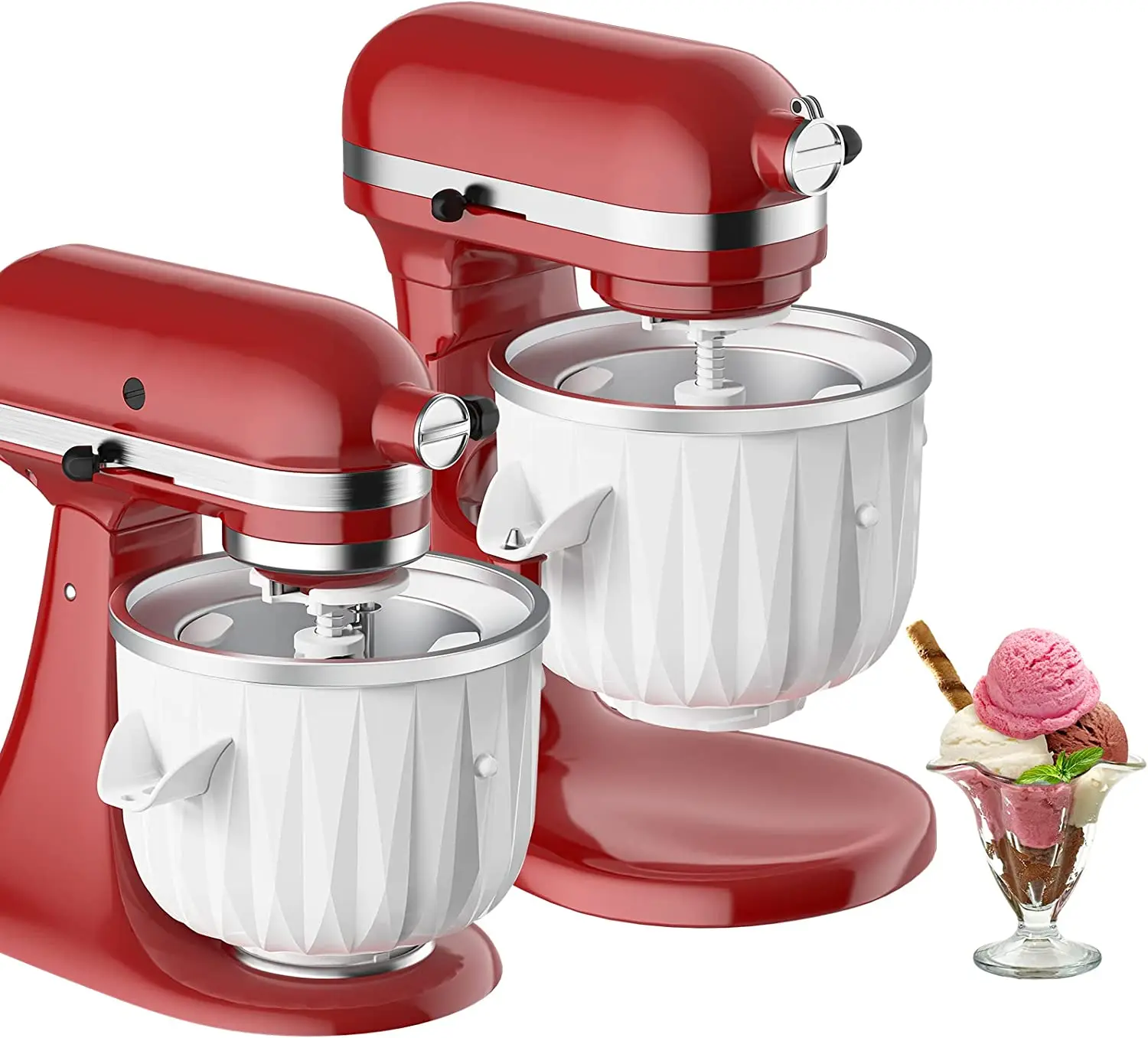 Ice Cream Maker Attachment for KitchenAid Stand Mixer, Compatible with KitchenAid  4.5 Qt and Ice Cream & Sorbet Gelato Maker - AliExpress