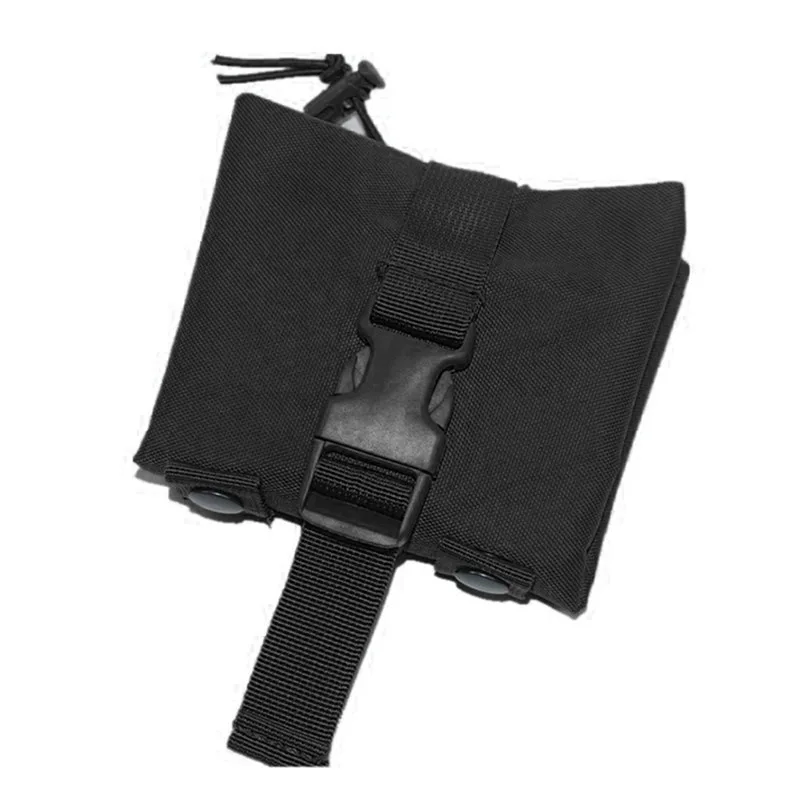Molle Folding Dump Drop Magazine Pouch Airsoft Outdoor Hiking Hunting Accessories EDC Foldable Recovery MagHolster Waist Bag