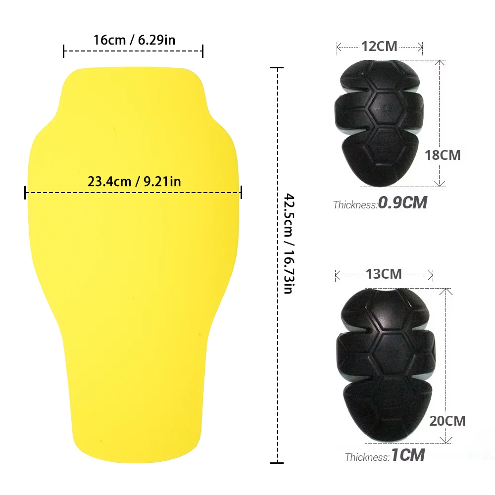 Motorcycle Protective Gear - CE Certified Back, Shoulder, and Elbow Pads
