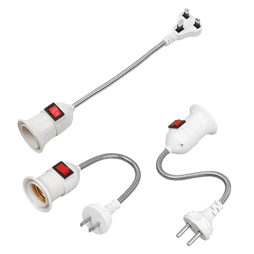 Adattatore Portalampada E27 A Presa UE - Convertitore Per Lampade