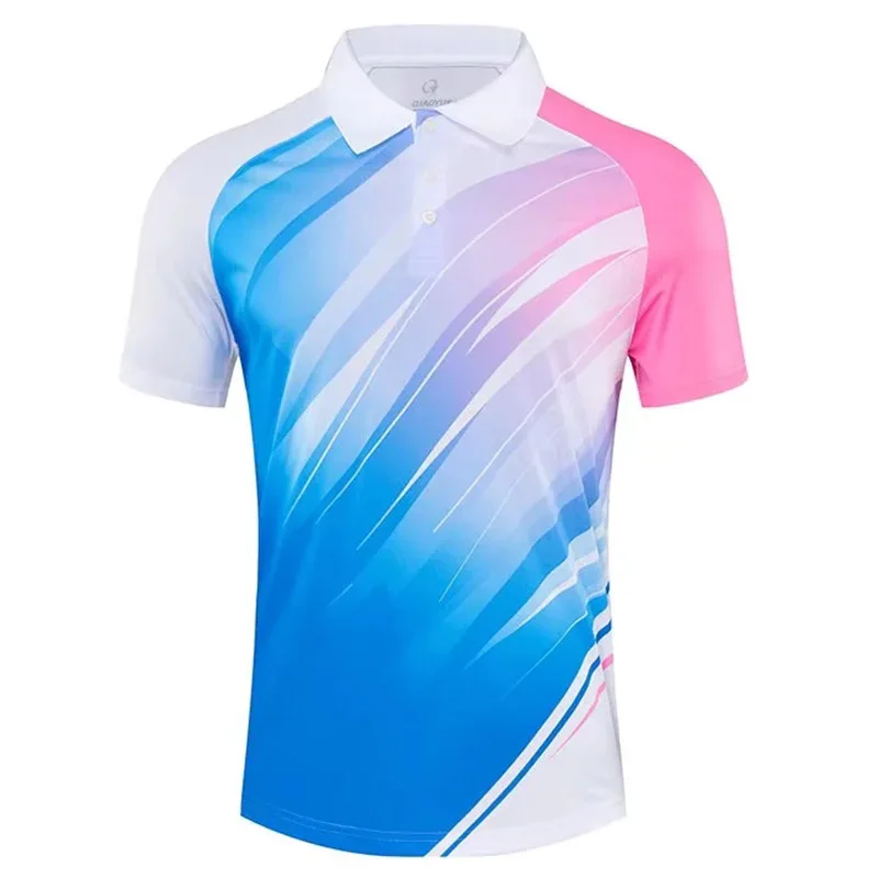Top Quality Men Women Tennis T-shirt Table Tennis Tee Shirts Couple Print Golf Short Sleeve Volleyball Badminton Uniform Sportwe