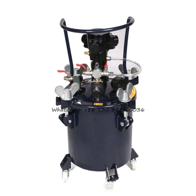 

30L Regulator Agitator Feed Paint Pot Tank Mixer Pneumatic Stirring Mixing Pressure Tank for Painting Compressed Air Sprayer