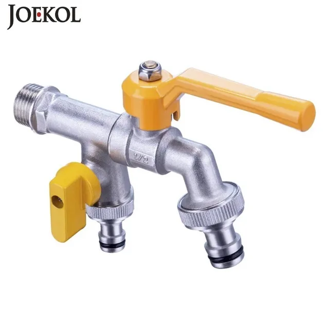 Kerti Udvar Kültéri Fagyálló Csaptelep Dn15 Dn20 Egy-Két Szabadtéri Mosógép All-Réz Kettős Felhasználású Nagy Áramlás