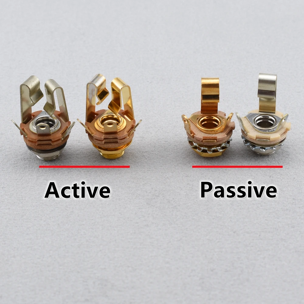 1 Piece 6.35mm Active/Passive Switch craft Short Open Output Jack for Electric Guitar Bass- US(Origin)