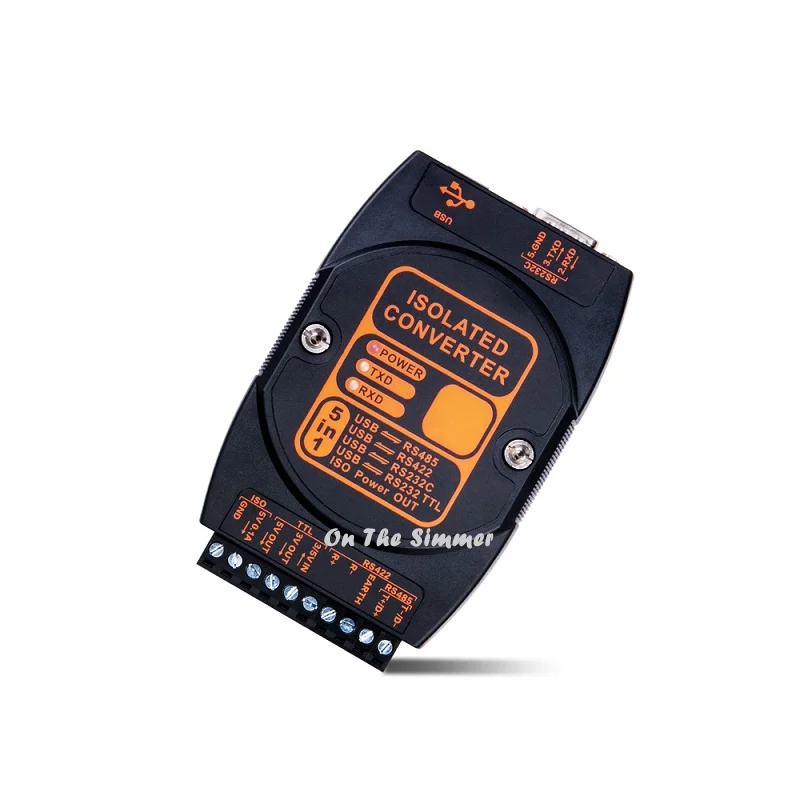 

USB to RS485/422/232/TTL industrial lightning protection photoelectric isolation serial port 5 in 1 converter RS485 to USB