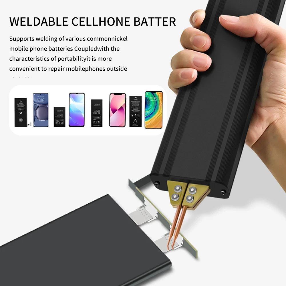 18650 lithium battery spot welding machine portable handheld spot welding machine aluminum oxide copper head battery welders