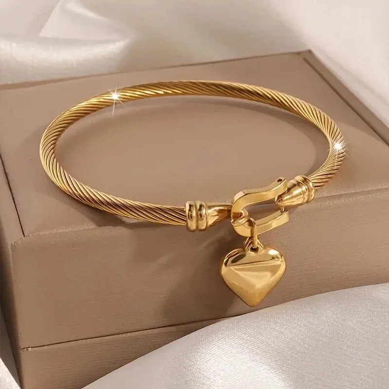 18k Gold Plated Titanium Steel Bracelets