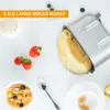 15-in-1 Breadmaker Dough Maker with Gluten Free Setting, 3 Loaf Sizes 3 Crust Colors, Nonstick Baking Pan, White 4