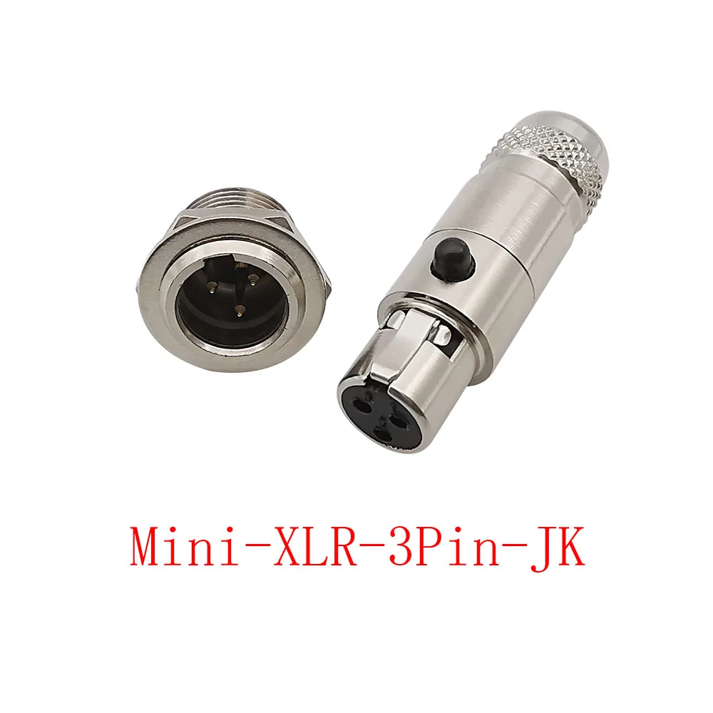 2Pcs 3/4/5/6 Pin Mini XLR Männlichen Chassis Panel Mount Stecker Kleine XLR Buchse audio Mikrofon Stecker für Kabel Löten – Detail 5