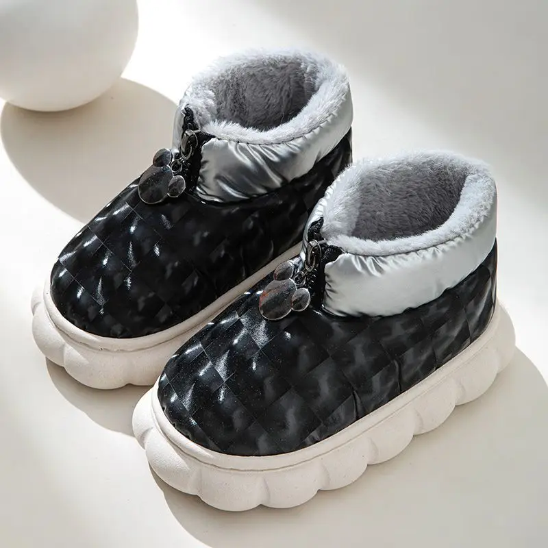 

Children Home Slippers Baby Warm Cotton Indoor Shoes Boys Girls Platform OutdoorSnow Boots Plush Thickening Warm Indoor Shoes