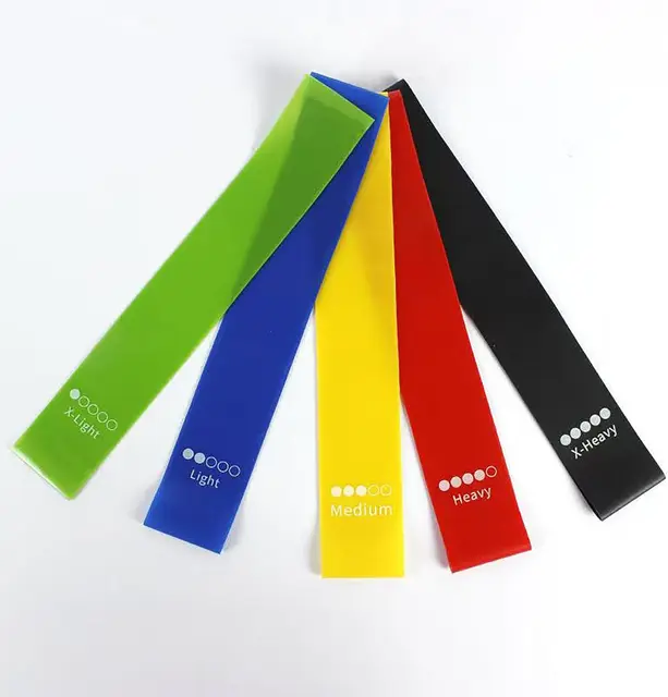 5 Levels Resistance Bands Set - Unisex Latex Elastic Loop Bands for Squat, Hip Training & Stretching 3