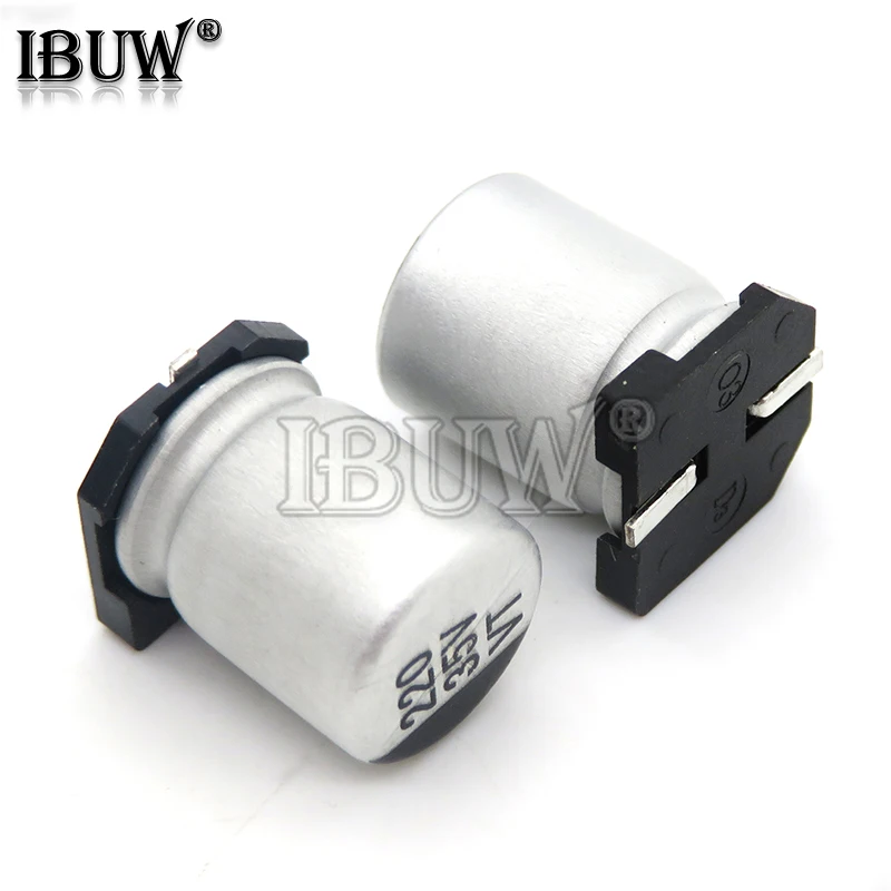 SMD Electrolytic capacitor aluminum 6.3V 10V 16V 25V 35V 50V 1UF 2.2UF 4.7UF 10UF 47UF 100UF 220UF 330UF 470UF 680UF 10PCS electrolytic capacitor