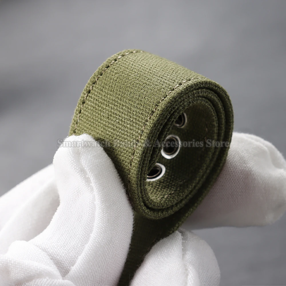 Durable Nylon Canvas Watch Strap - Military Sport Style Bracelet, Universal Fit Watchband