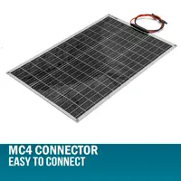 Panneau solaire monocristallin flexible 200W 18V, adapté au camping et aux sorties, aux batteries de camping-cars, aux maisons et aux bateaux 7