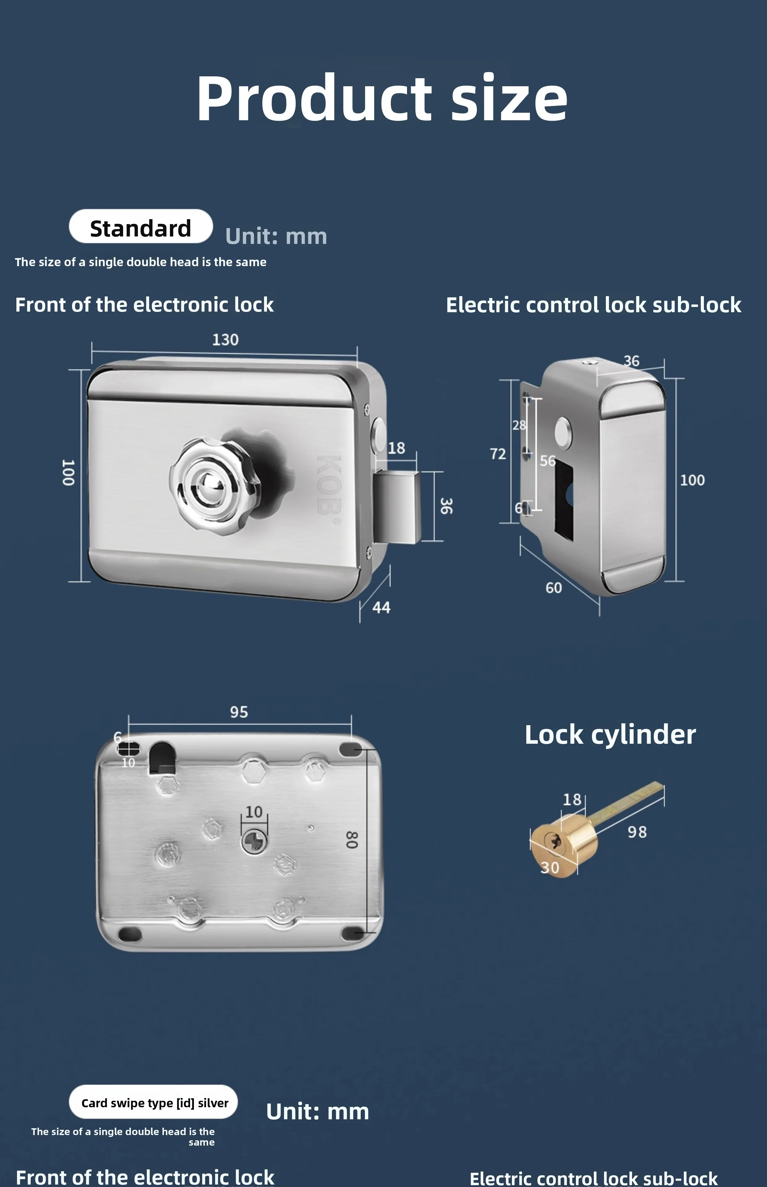 Wireless electronic control lock, card swiping electronic remote control access